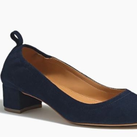 j crew anya block heel